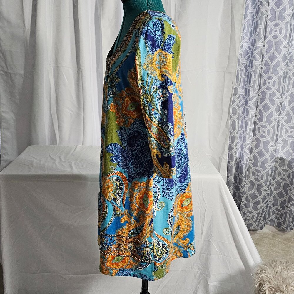 Joyous & Free Beaded Boho Dress – Size XL - Picture 10 of 11